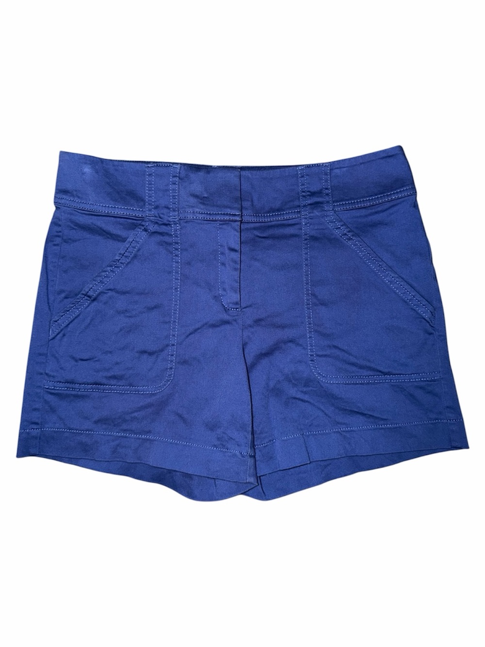 WHBM White House Black Market Cobalt/Royal Blue High-Waist Shorts Size 6